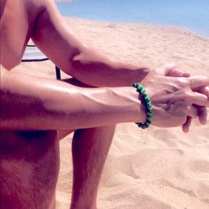 Palm Green Mens Bracelet 10mm